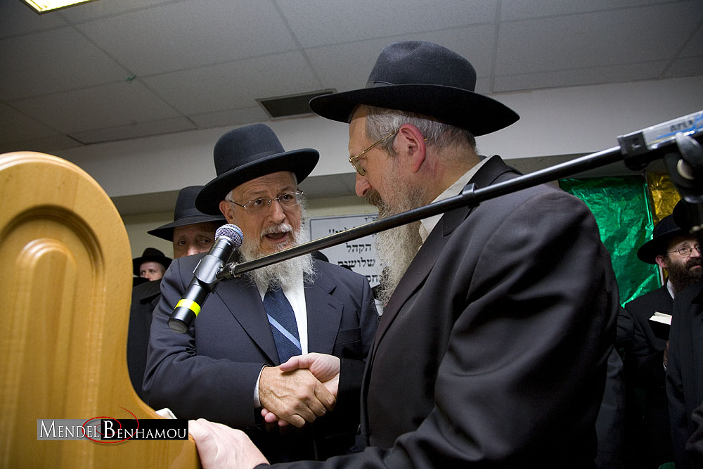 Rav Pewzner Chlochim 7 'Hechvan 5769 à l'école Sinaï
