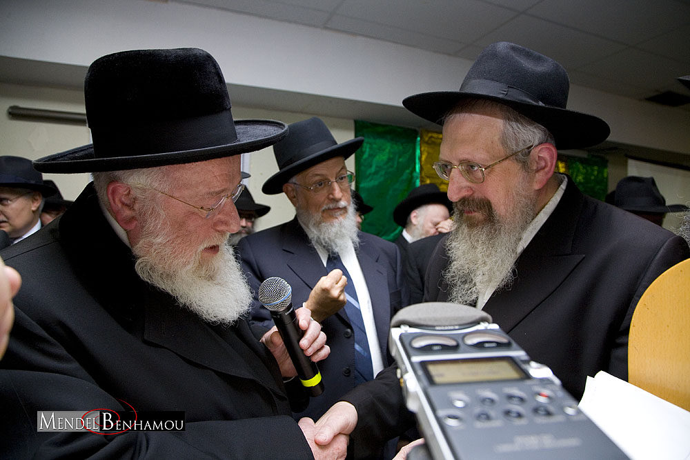 Rav Pewzner Chlochim 7 'Hechvan 5769 à l'école Sinaï