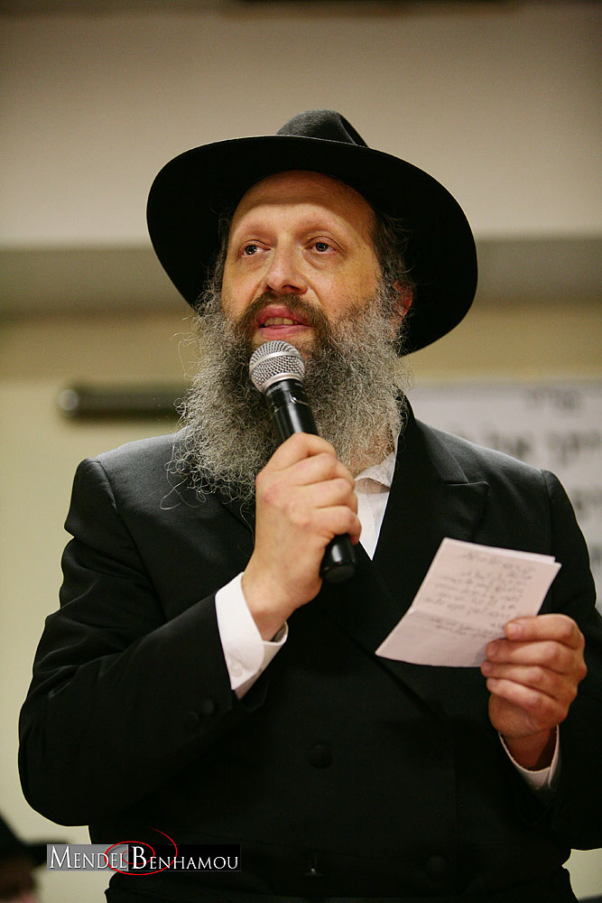 Rav Pewzner Chlochim 7 'Hechvan 5769 à l'école Sinaï