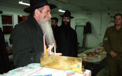 &lsquo;Hanouka dans un base militaire à Motzav Ail près de Tel-Zion