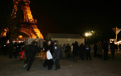 Les premières images de l'Allumage Intercontinental au Champs de Mars - Paris dimanche 25 décembre - 24 Kislev