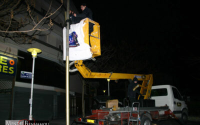 Allumage Public au Pré-St-Gervais en présence du Maire Mr Gér ard COSME