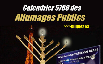 Allumages publics de Ménorot géantes