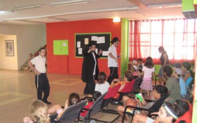 Activités de Tsivot Hachem pour les enfants de la frontière nord refugiés à Netanya