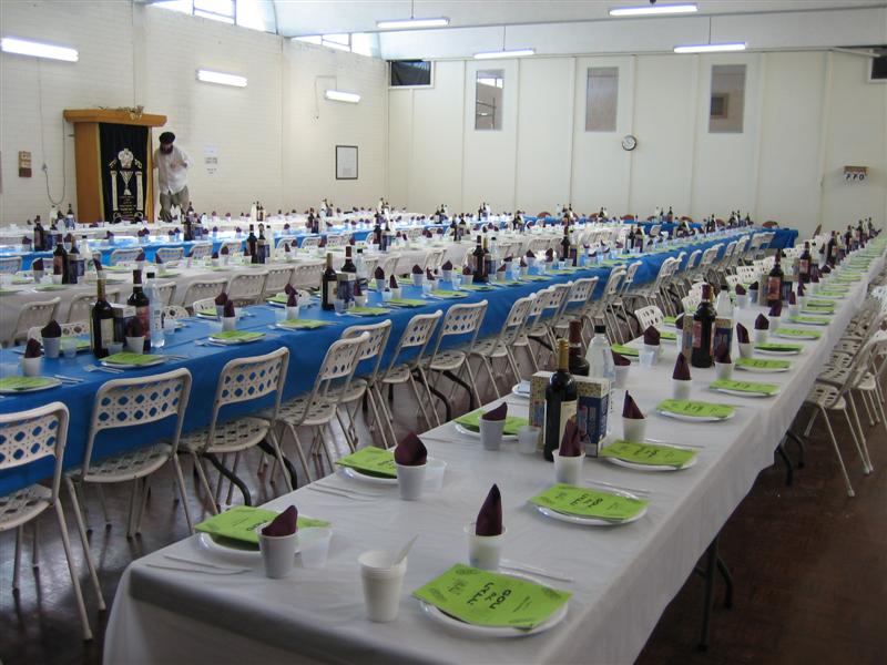 Seder géant organisé à la Yéchiva Habad de Sidney pour les touristes Israéliens