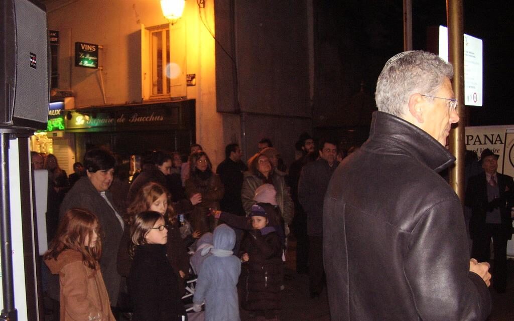 Allumage de 'Hanouccah a Sceaux