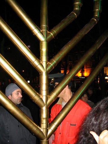 Allumage public à la place Charles Michels Paris 15ème en prèsence du Sénateur Philippe Goujon et de Mme Géraldine...