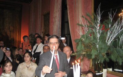 Allumage public dans l'enceinte du Consulat Général de France à New-York
