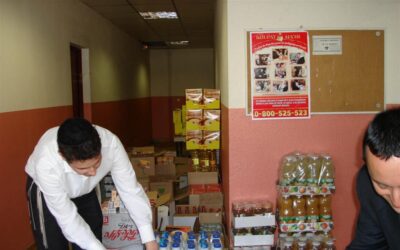 Distribution de colis de Pessa'h à Paris