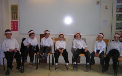 Siyoum Parachat Berechit de la Kita Alef du Heder Loubavitch de Brunoy