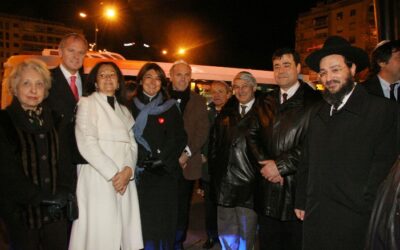 Allumage Place du Prado et Yom Tsedaka