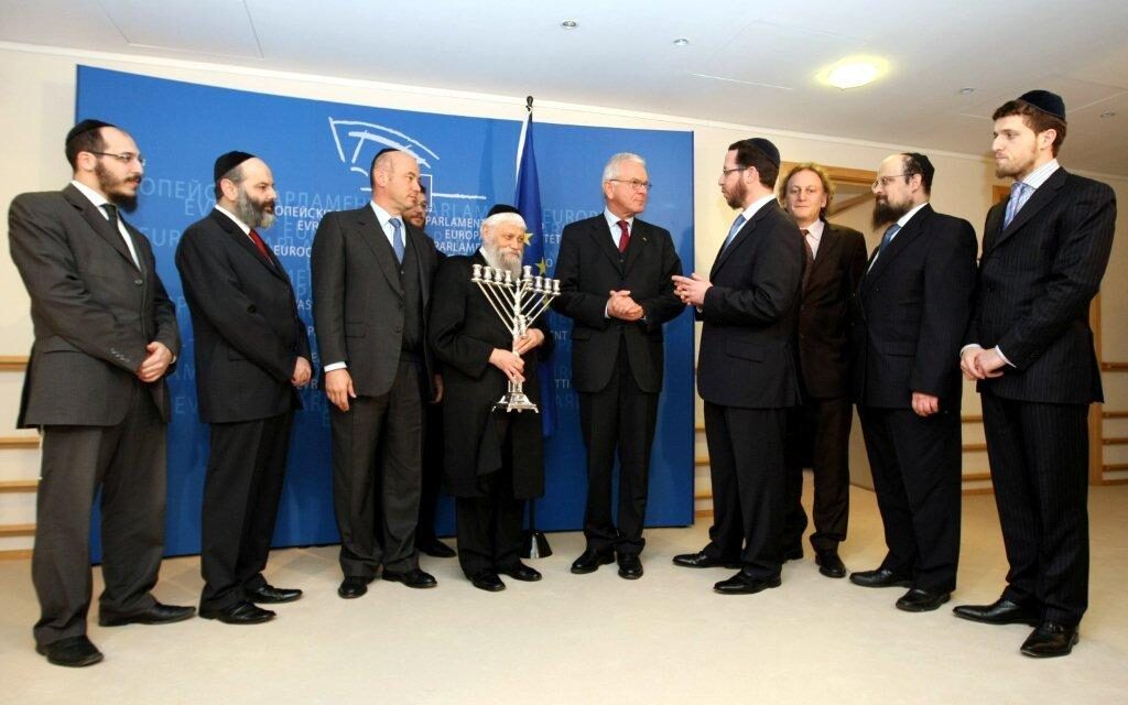 Rencontre de délégués du Mouvement Loubavitch avec Mr Hans-Gert Pöttering, Président du Parlement Européen