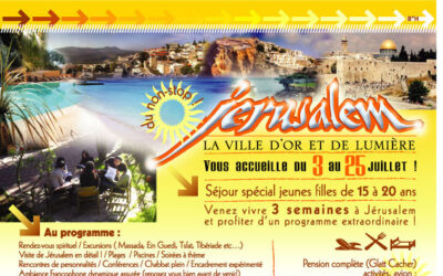 Flyer Barchichat à Jérusalem