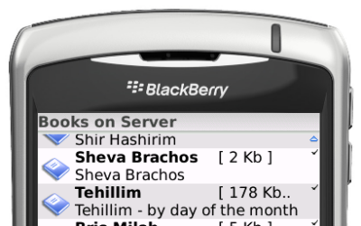 Un smartphone Blackberry ou un Siddour, à vous de choisir
