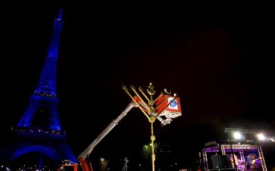 &lsquo;Hanouka intercontinental par satellite au Champ de Mars, dimanche 21 décembre 2008