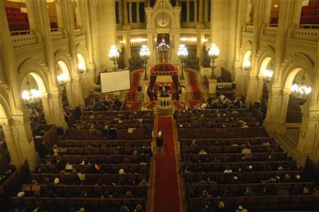 Cérémonie d'investiture du Grand Rabbin de France, Gilles Bernheim, dimanche 1er Février 2009 à la synagogue de la...