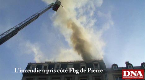 Incendie au centre de Strasbourg, dans l'immeuble jouxtant le Beth Habad