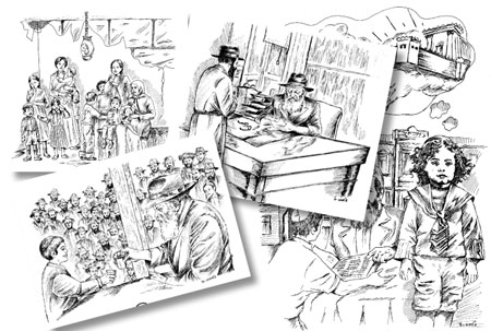 Un livret d'histoire pour les enfants édité à l'occasion du Guimel Tamouz