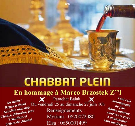 Chabbat plein à Villevoude (77), du 25 au 27 juin 2010