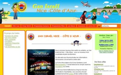 www.ganisraelnice.com : Le site internet du Gan Israel Nice - Côte d'Azur