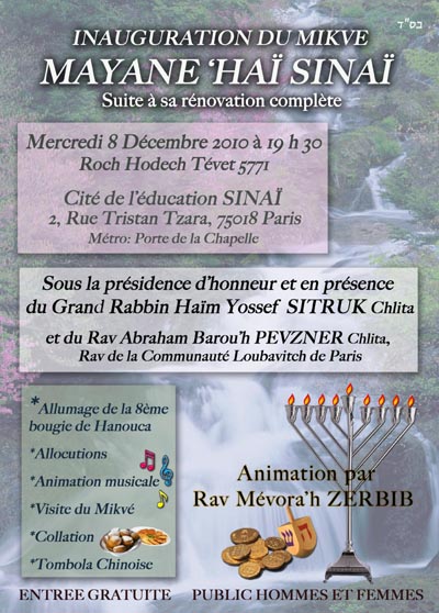 MIKVAH-INAUGURATION