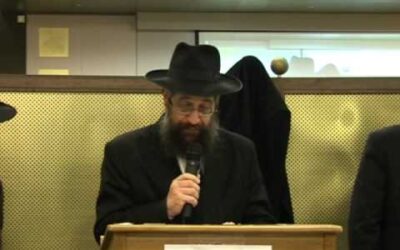 Bar Mitsva de Chalom Douber Pevzner : Lecture de la lettre du Rabbi par le Rav Mendel Pevzner
