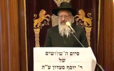 Chlochim de Monsieur Yossef ע״ה Saadoun à Sinaï: Discours du Rav Avraham Barouh Pevzner