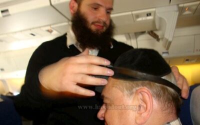 Mivtsa Téfilines sur le vol Tel Aviv Paris