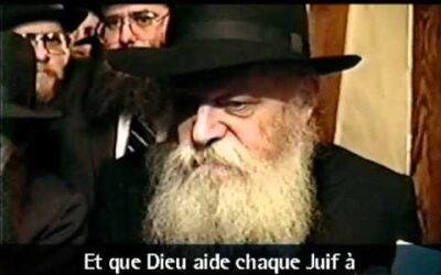 Vidéo du Rabbi : Le Rabbi bénit les Chlou'him