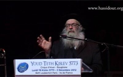 Youd Teth Kislev 5773, discours du Rav Chmouel Azimov