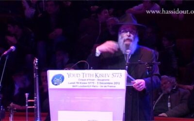 Youd Teth Kislev 5773, discours du Rav Haïm Nisenbaum