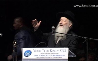 Youd Teth Kislev 5773, discours du Rav Yossef David Frankforter