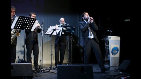 Menahem Levy et Menahem Levy junior au Siyoum Harmbam à Paris