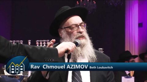 Gala du Beth Loubavitch : discours du Rav Chmouel Azimov