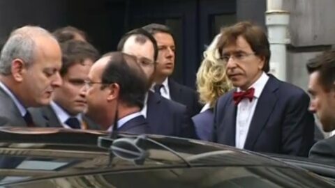 BELGIQUE : Recueillement du Président Hollande au musée juif de Bruxelles