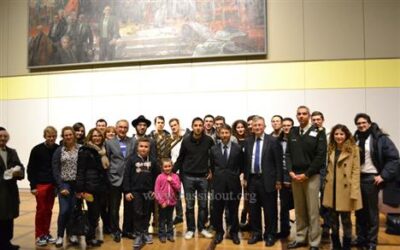 Allumage de la &lsquo;Hanoukia à l'École Polytechnique en présence du Grand Rabbin de France