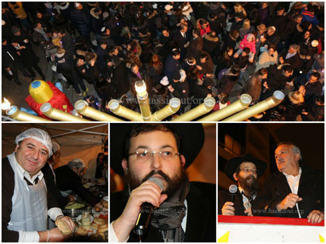 Levallois : Allumage public de Hanouccah, dimanche 21 décembre 2014