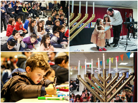 Fête de Hanouccah pour les enfants au Pré St Gervais