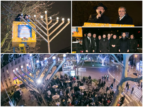 Boulogne : Allumage public de Hanouccah, mardi 23 décembre 2014