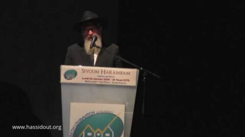 VIDEO. Siyoum Harambam 5775 : discours du Rav Avraham Barouh Pevzner