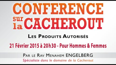 Conférence sur la Cacherout avec Rav Menahem Engelberg au Beth Habad de Créteil
