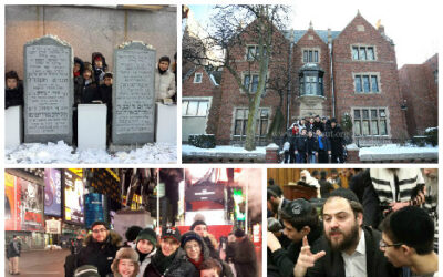 Voyage chez le Rabbi avec un groupe de la colonie Mahané Israël