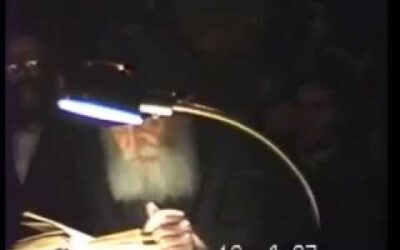 Vidéo inédite du Rabbi, Motsaei Yom Kipour 5748-1987