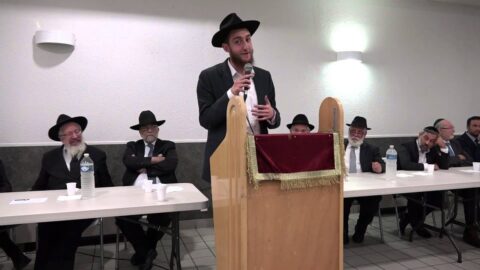 Discours du Tamim Minsky aux Chiva de Chneor Zalman Pevzner z"l
