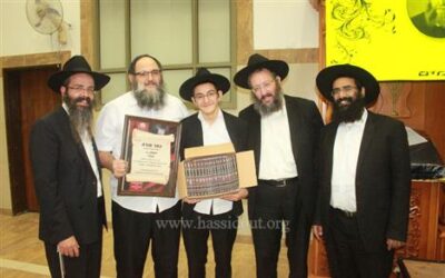 Mazal Tov ! Yéochoua Boubli (Elad) est le gagnant du Mivtsa Torah à la Yéchiva Ketana Habad de Bnei Brak