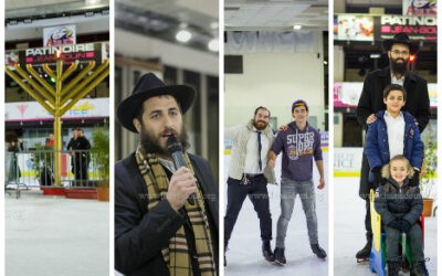 NICE : allumage de la première bougie de &lsquo;Hanouka à la patinoire