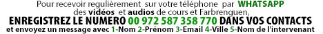 Banner whatsapp cours