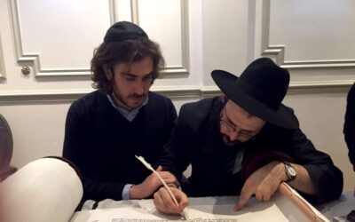 FONTENAY-SOUS-BOIS : Inauguration d'un Sefer Torah écrit par le Rav Dovi Danan