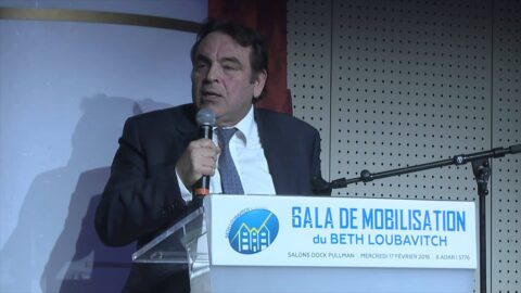 Discours de M. Joël Mergui, Président des consistoires au Gala 2016 du Beth Loubavitch