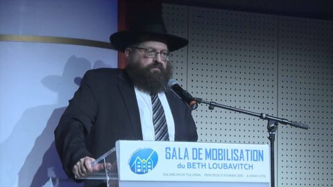 Discours du Rav Mendel Azimov au Gala 2016 du Beth Loubavitch